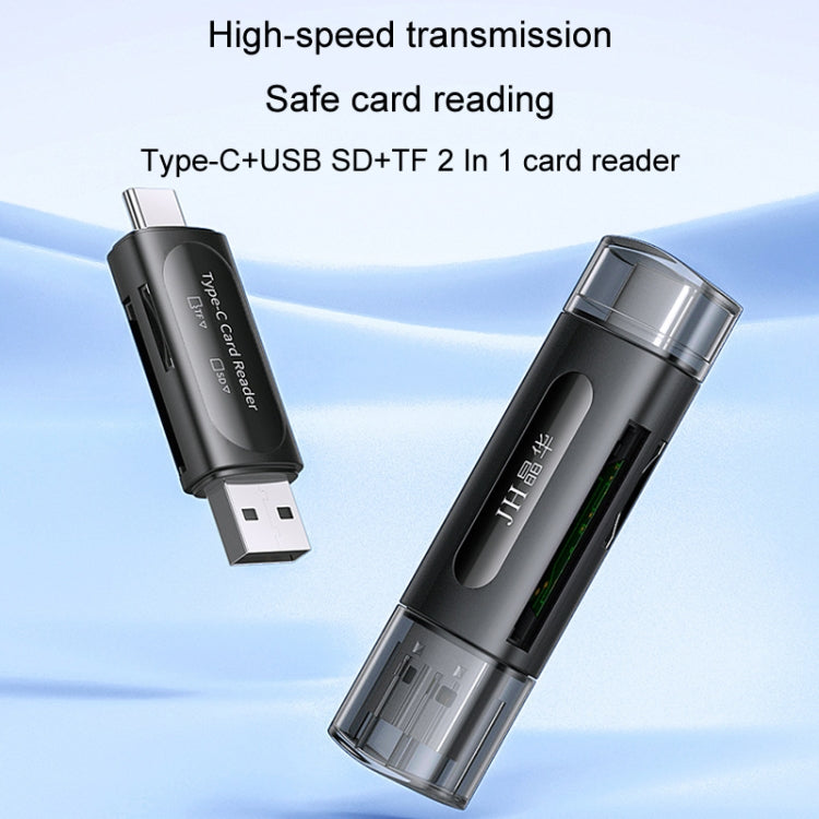 Lettore schede SD e TF USB 2.0 Type-C 2 in 1