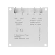 Timer digitale LCD a intervalli di 1 secondo, relè programmabile per 7 giorni alla settimana, SINOTIMER CN101S-110V, SINOTIMER CN101S-2 220V, SINOTIMER CN101S-3 24V, SINOTIMER CN101S-4 12V, SINOTIMER CN101S-5V