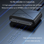 Cavo adattatore JINGHUA USB3.0 a SATA HDD per disco rigido esterno HDD SSD da 2,5/3,5 pollici