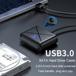Cavo adattatore JINGHUA USB3.0 a SATA HDD per disco rigido esterno HDD SSD da 2,5/3,5 pollici