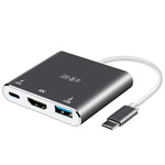 Docking Station 3 in 1 Tipo-C con HDMI 4K e USB 3.0