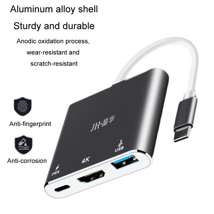 Docking Station 3 in 1 Tipo-C con HDMI 4K e USB 3.0