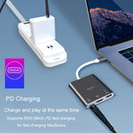 Docking Station 3 in 1 Tipo-C con HDMI 4K e USB 3.0