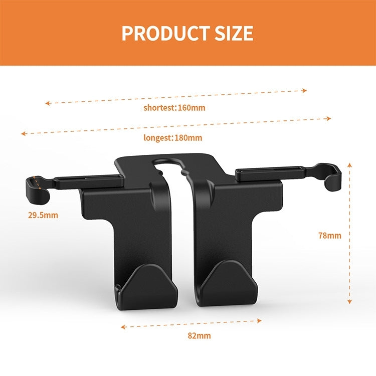 2 pezzi gancio decorativo per auto supporto per cellulare