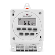 Timer digitale programmabile intelligente da 7 giorni, interruttore da 16 A, controller con base di montaggio, SINOTIMER TM618E -2 220V, SINOTIMER TM618E -4 12V