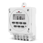 Timer digitale programmabile intelligente da 7 giorni, interruttore da 16 A, controller con base di montaggio, SINOTIMER TM618E -2 220V, SINOTIMER TM618E -4 12V