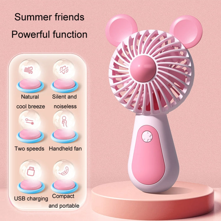 Ventilatore di ricarica USB portatile piccolo ventilatore portatile simpatico cartone animato, Bear, Deer