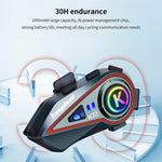 Auricolare Bluetooth per casco da motociclista con luce LED