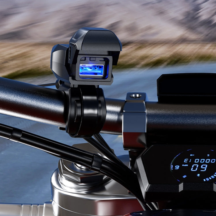 Caricabatterie per telefono per moto Kewig, supporto di ricarica USB impermeabile per ricarica rapida per guida all'aperto, B10-A