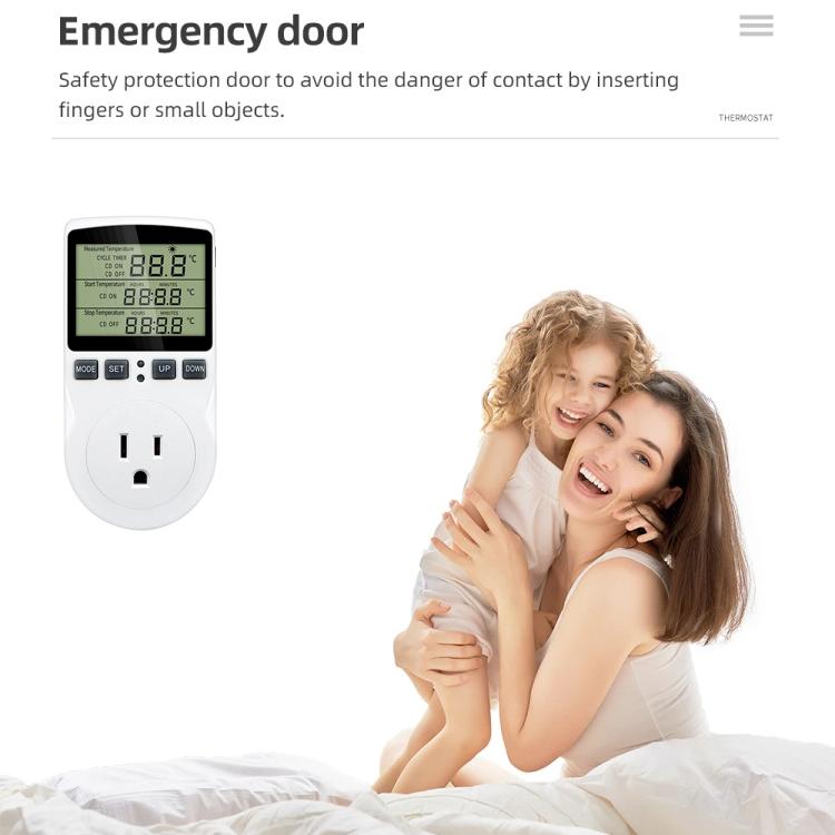 Termostato digitale intelligente con controllo temperatura e pres