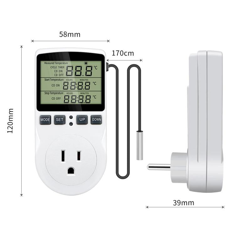 Termostato digitale intelligente con controllo temperatura e pres