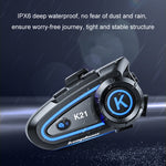 Casco motociclista KUQIBAO con auricolare Bluetooth K21