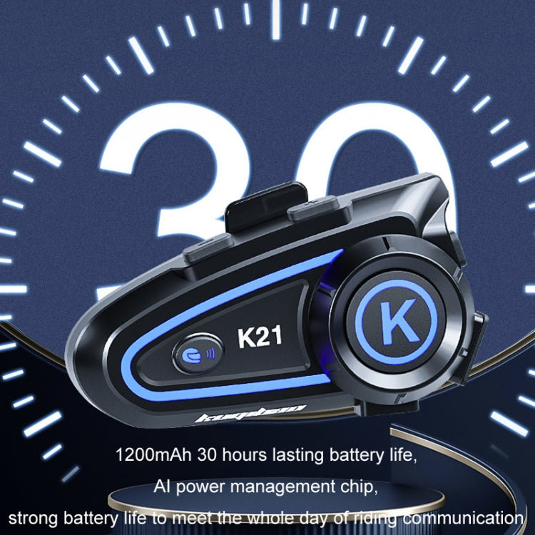 Casco motociclista KUQIBAO con auricolare Bluetooth K21