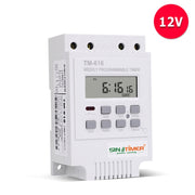 Relè di controllo dell'interruttore del timer digitale programmabile settimanale 30A, SINOTIMER TM616B-1 110V, SINOTIMER TM616B-2 220V, SINOTIMER TM616B-4 12V, SINOTIMER TM616W-2 220V, SINOTIMER TM616W-4 12V