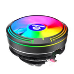 Ventola di raffreddamento per CPU da tavolo con raffreddamento a LED colorato a 4 pin, Ice Blade W120