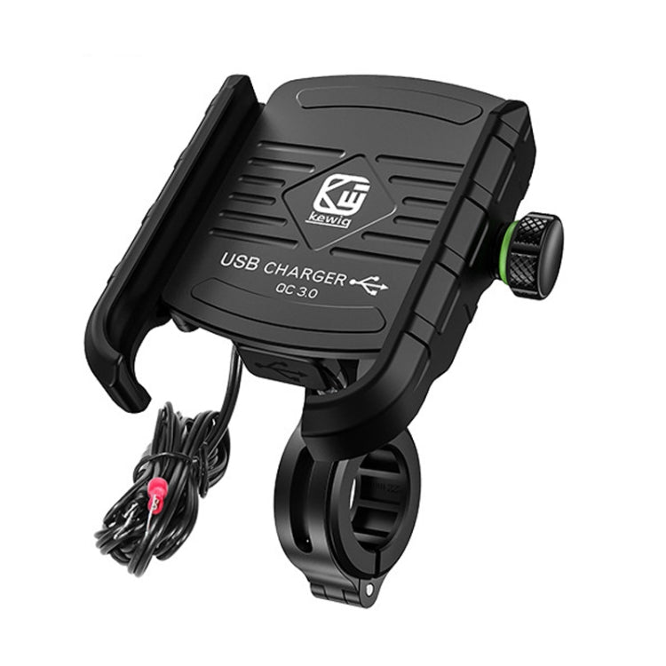 Supporto per telefono con navigazione per moto Kewig M8, supporto di ricarica per equitazione all'aperto