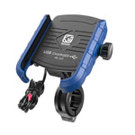Supporto per telefono con navigazione per moto Kewig M8, supporto di ricarica per equitazione all'aperto