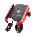 Supporto per telefono con navigazione per moto Kewig M8, supporto di ricarica per equitazione all'aperto