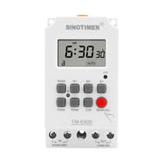 SINOTIMER TM630S-K 85-265V AC 30A Timer Interruttore 1 Secondo Intervallo Settimanale Relè Temporale Programmabile, 85-265V