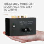 Preamplificatore per giradischi in vinile con spina UE 12V