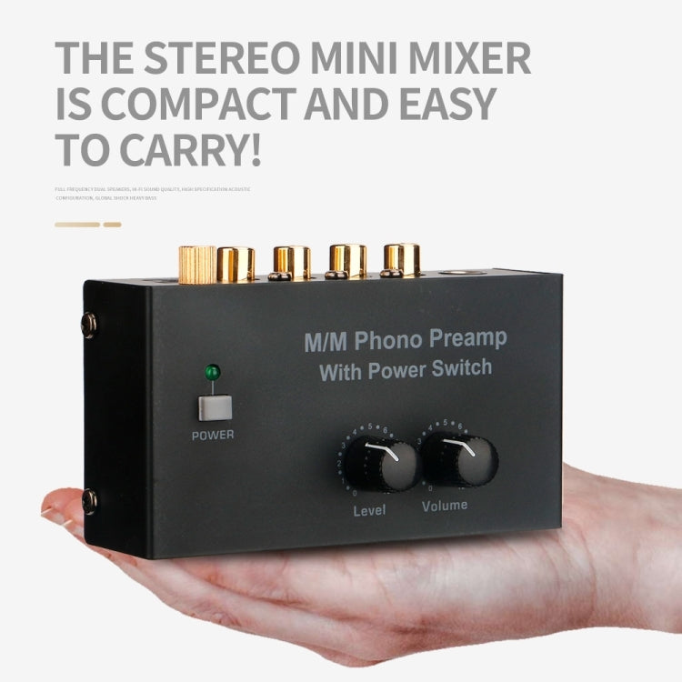 Preamplificatore per giradischi in vinile con spina UE 12V