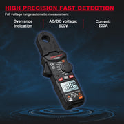 HABOTEST Mini multimetro a pinza amperometro digitale portatile