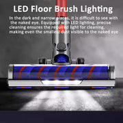 Aspirapolvere Spazzola per pavimenti in velluto morbido con illuminazione a LED Motore indipendente, For Dyson V7 V8 V10 V11 V15 V8 Slim, For Dyson V10 Slim V12 Slim, For Dyson V6