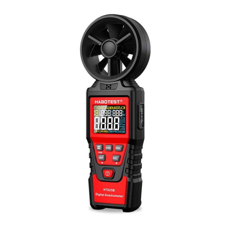 Anemometro digitale portatile ad alta precisione HABOTEST con USB, HT625B