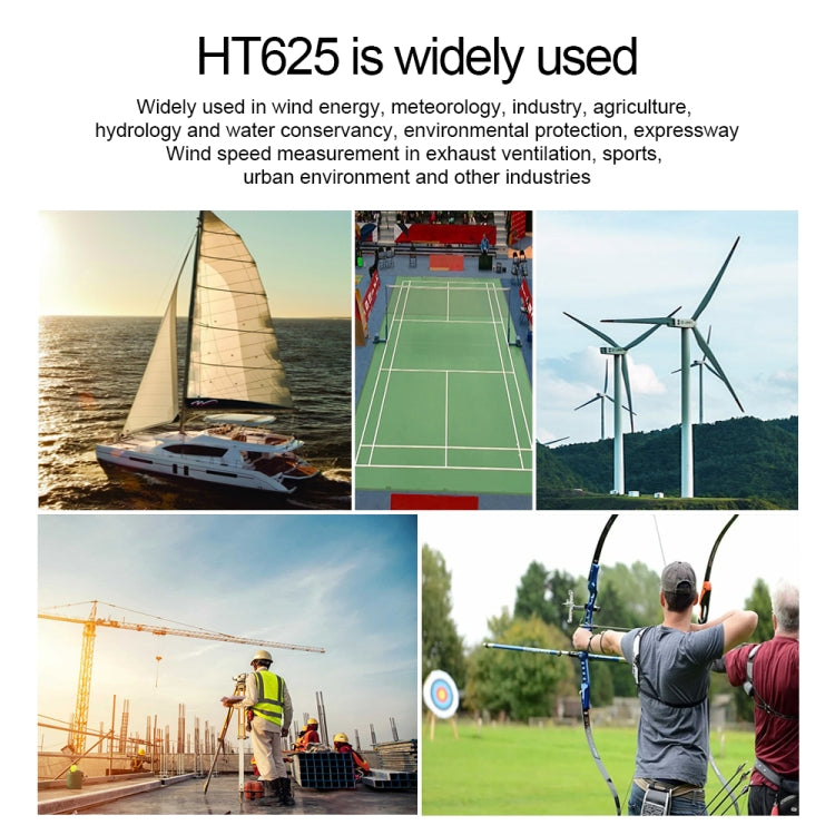 Anemometro digitale portatile HABOTEST HT625B con USB