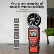 Anemometro digitale portatile ad alta precisione HABOTEST con USB, HT625B