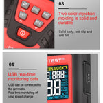 Anemometro digitale portatile HABOTEST HT625B con USB