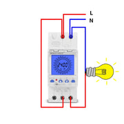 SINOTIMER TM929AKL 85-265V 16A 24 ore Digitale Analogico Din Modulo Interruttore Tempo con Retroilluminazione, 16A