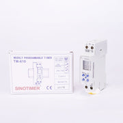 SINOTIMER TM610-2 220V 18mm Larghezza Interruttore Timer Digitale Programmabile Settimanale, TM610-2