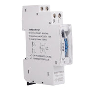 SINOTIMER TM610C 110-250V 16A Temporizzatore meccanico al quarzo 24 ore Relè su guida Din programmabile, TM610C