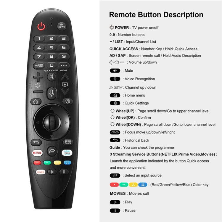 Telecomando Bluetooth vocale per TV LG AKB75855501