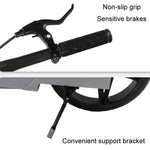 Scooter per adulti Scooter per mobilità a due ruote Bici a pedali a doppia ala, Standard Silver, Standard Black, Folding Black, Folding Silver