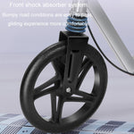 Scooter per adulti Scooter per mobilità a due ruote Bici a pedali a doppia ala, Standard Silver, Standard Black, Folding Black, Folding Silver