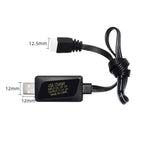 Caricatore USB per batteria al litio 11,1 V 2 A 3 S con luce, 4 Pin Plug