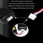 Caricabatterie USB per batteria al litio con protezione in uscita da 11,1 V 2 A 3 S con luce, XH/4P Plug