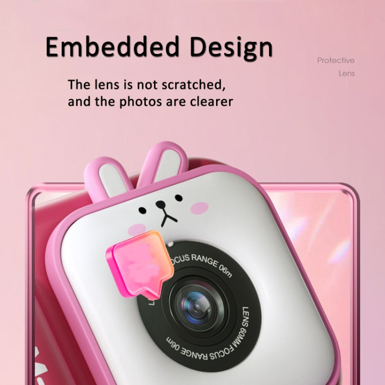 Schermo IPS da 2,4 pollici, doppia lente, 48 MP, mini videocamera digitale per bambini, Without TF Card Pink Bunny, Without TF Card Blue Fox, With 32G TF Card Pink Bunny, With 32G TF Card Blue Fox, With 64G TF Card Pink Bunny, With 64G TF Card Blue Fox