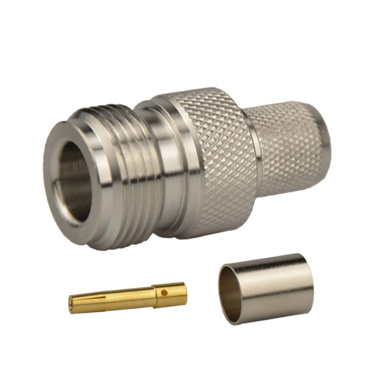 Connettore a crimpare N femmina per cavo LMR400 / Belden 9913 / RG8, N Female