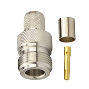 Connettore a crimpare N femmina per cavo LMR400 / Belden 9913 / RG8, N Female