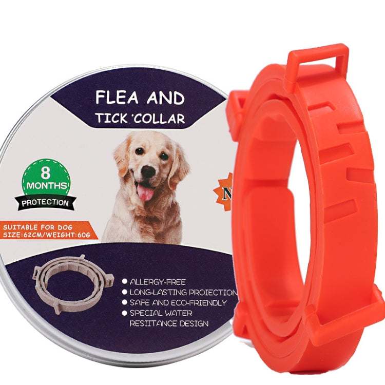 Collare antipulci e zecche per cani e gatti con custodia in alluminio, 72cm Gray, 72cm Orange, 72cm Blue, 38cm Orange, 38cm Pink, 38cm Blue