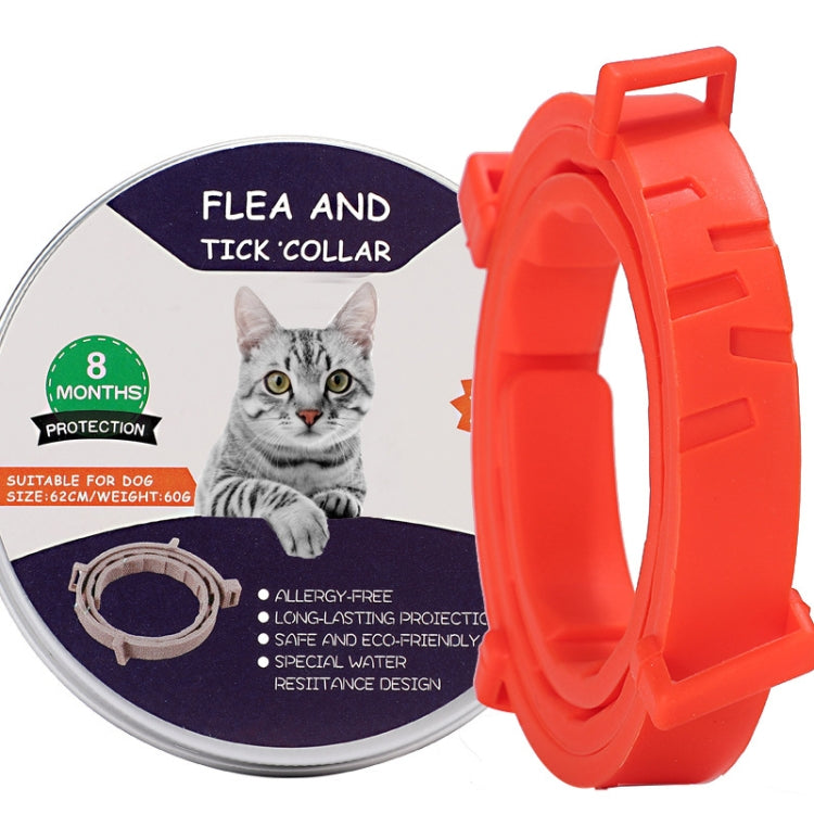Collare antipulci e zecche per cani e gatti con custodia in alluminio, 72cm Gray, 72cm Orange, 72cm Blue, 38cm Orange, 38cm Pink, 38cm Blue
