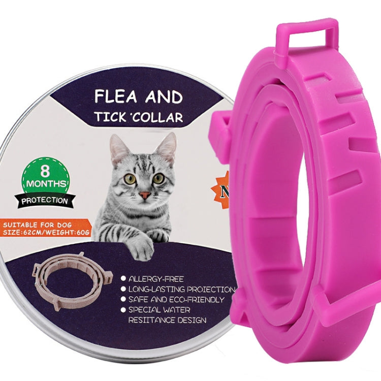 Collare antipulci e zecche per cani e gatti con custodia in alluminio, 72cm Gray, 72cm Orange, 72cm Blue, 38cm Orange, 38cm Pink, 38cm Blue