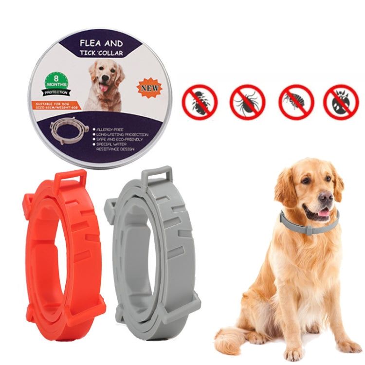 Collare antipulci e zecche per cani e gatti con custodia in alluminio, 72cm Gray, 72cm Orange, 72cm Blue, 38cm Orange, 38cm Pink, 38cm Blue