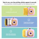 Fotocamera digitale per bambini con stampa termica 2,4 pollici