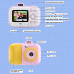 Fotocamera digitale per bambini con stampa termica 2,4 pollici