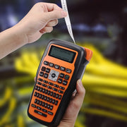 Etichettatrice industriale portatile Phomemo E1000, stampante a trasferimento termico con tastiera, spina USA, Gray, Orange