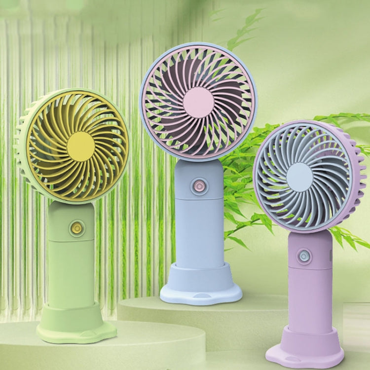 Ventilatore da tavolo con ricarica USB, piccolo, portatile, supporto per telefono cellulare, ventilatore portatile